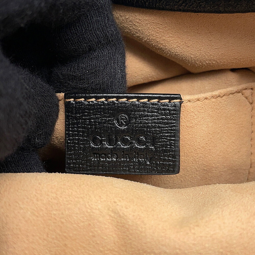 Gucci Bag Black Shoulder Horsebit Bucket - Picture 11 of 12